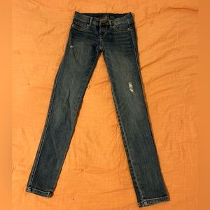 SOHO skinny jeans, medium wash, stretchy.